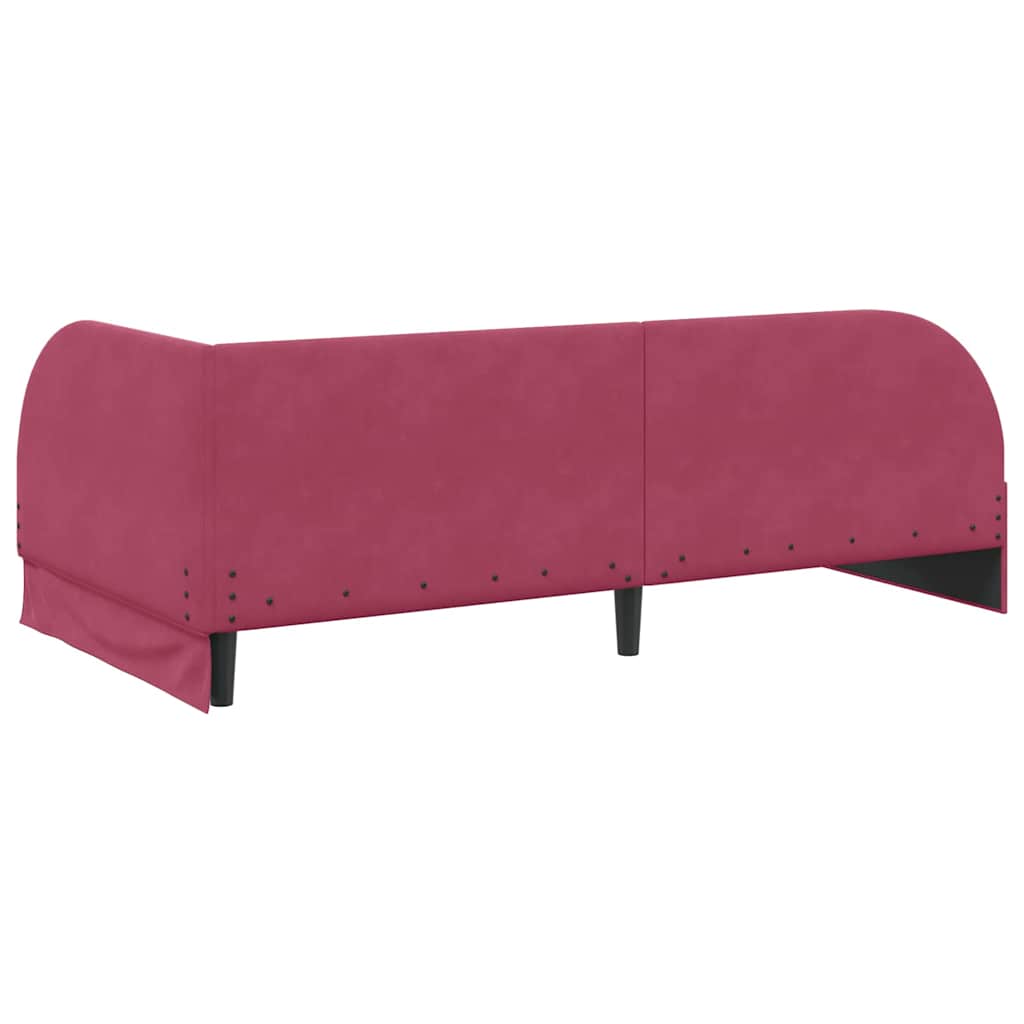 vidaXL Κρεβάτι γωνίας με στρώμα με κεφαλάρι 2 pcs Πράσινο Βελούδο