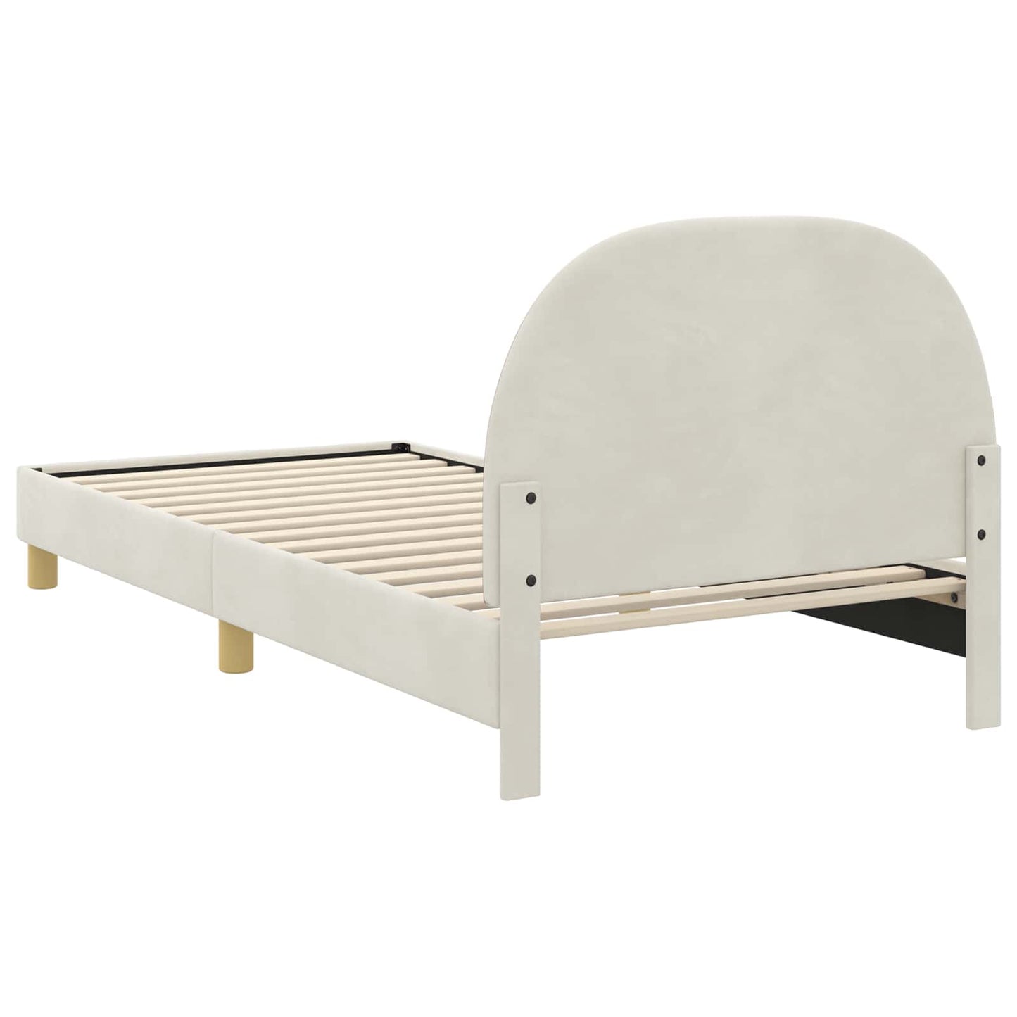 vidaXL Κρεβάτι Παιδικής Κρεβατοκάμαρας με Κεφαλάκι Κρεμ 80 x 200 cm