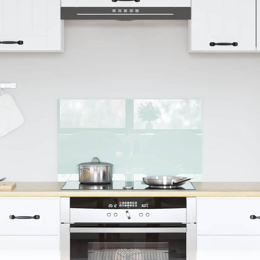 vidaXL Πίσω Πάνελ Κουζίνας Λευκό 70 x 40 cm σκληρυμένο γυαλί