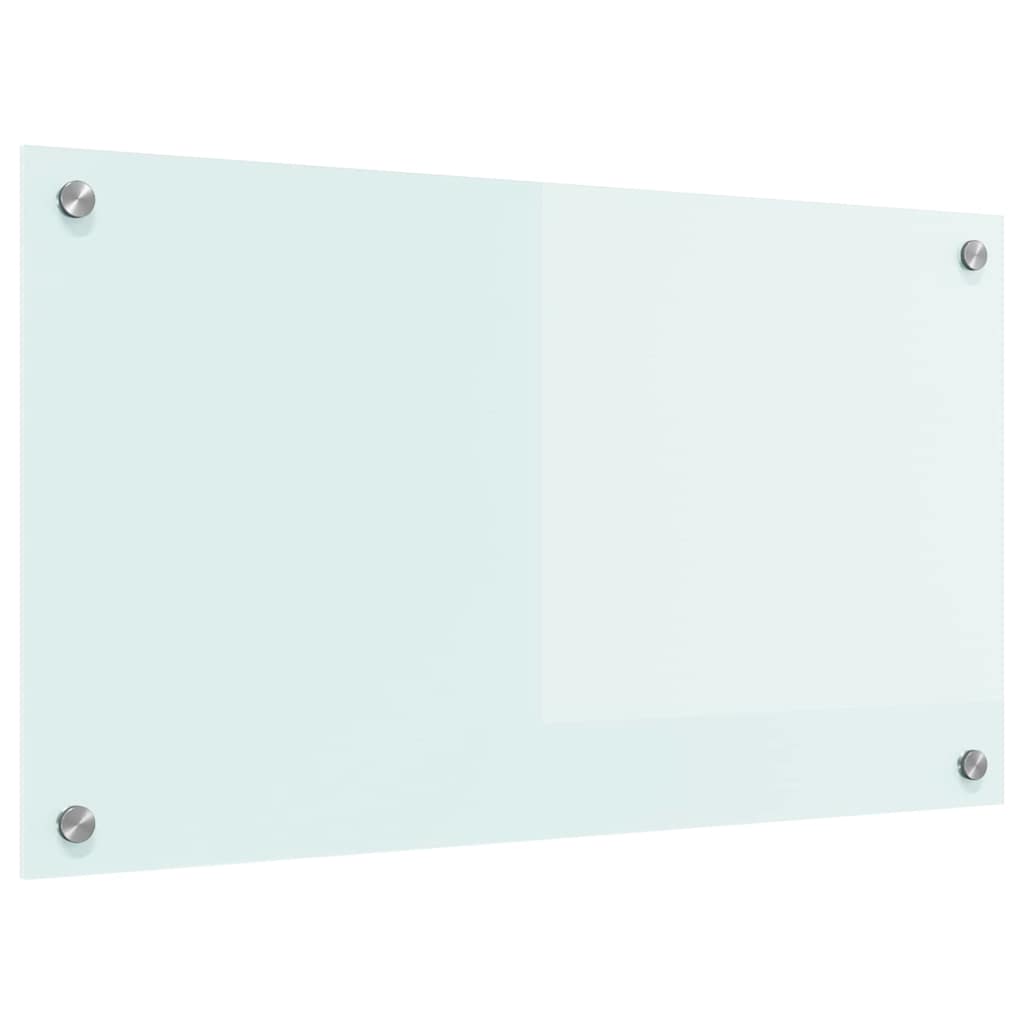 vidaXL Πίσω Πάνελ Κουζίνας Λευκό 70 x 40 x 0,8 εκ σκληρυμένο γυαλί