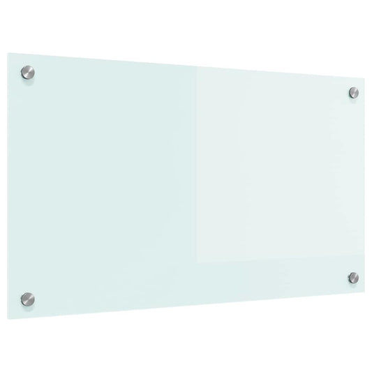 vidaXL Πίσω Πάνελ Κουζίνας Λευκό 70 x 40 x 0,8 εκ σκληρυμένο γυαλί