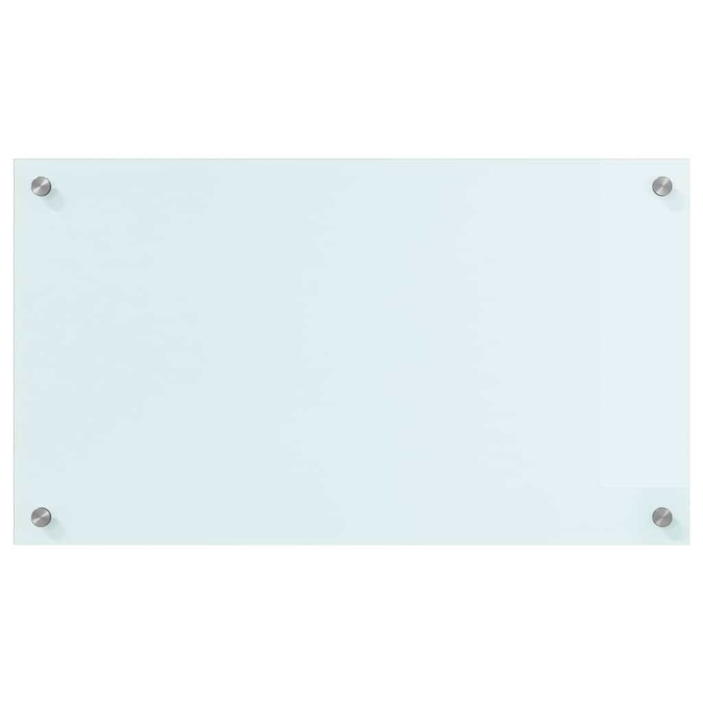 vidaXL Πίσω Πάνελ Κουζίνας Λευκό 70 x 40 x 0,8 εκ σκληρυμένο γυαλί