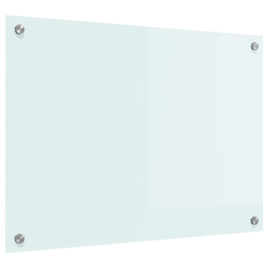 vidaXL Πίσω Πάνελ Κουζίνας Λευκό 70 x 50 x 0,8 εκ σκληρυμένο γυαλί