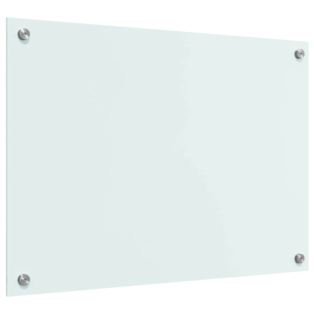 vidaXL Πίσω Πάνελ Κουζίνας Λευκό 70 x 50 x 0,8 εκ σκληρυμένο γυαλί
