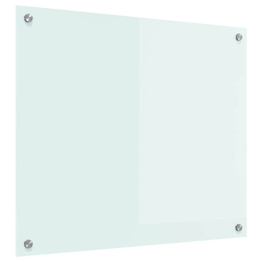 vidaXL Πίσω Πάνελ Κουζίνας Λευκό 70 x 60 x 0,8 εκ σκληρυμένο γυαλί