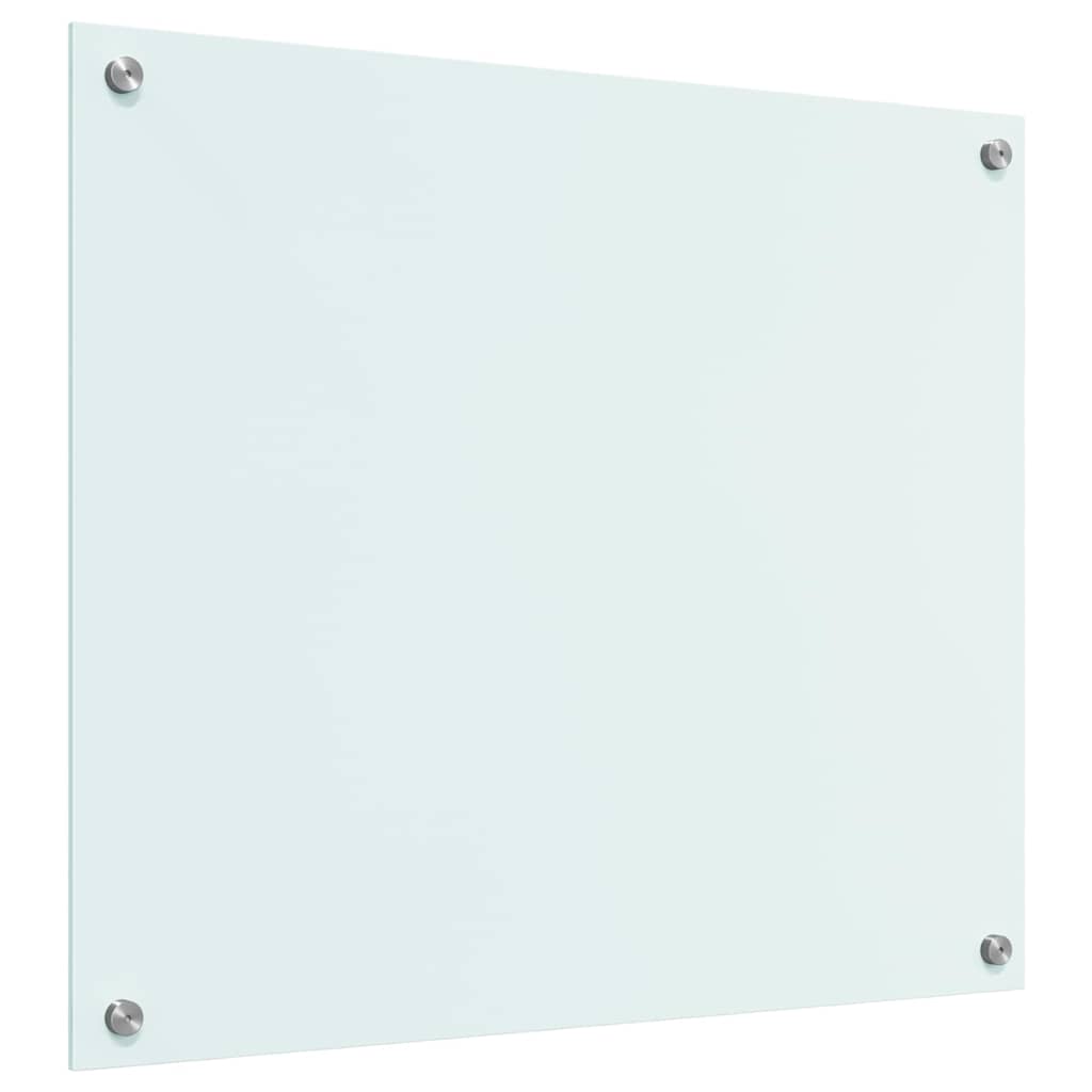 vidaXL Πίσω Πάνελ Κουζίνας Λευκό 70 x 60 x 0,8 εκ σκληρυμένο γυαλί