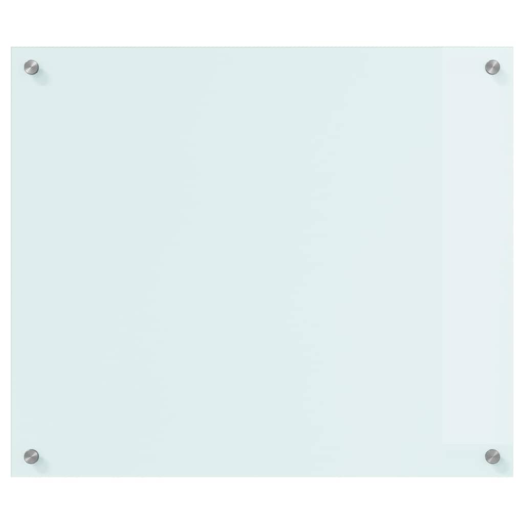 vidaXL Πίσω Πάνελ Κουζίνας Λευκό 70 x 60 x 0,8 εκ σκληρυμένο γυαλί