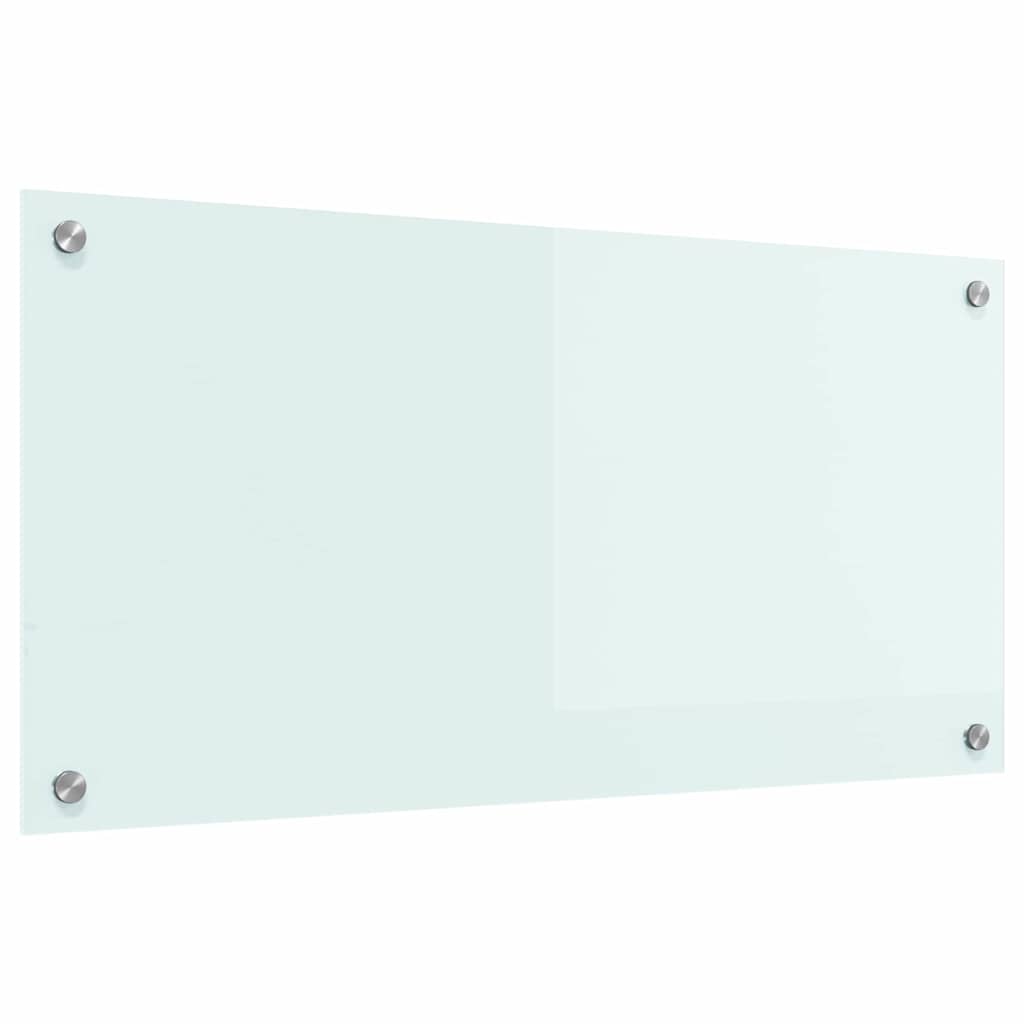 vidaXL Πίσω Πάνελ Κουζίνας Λευκό 80 x 40 x 0,8 εκ. σκληρυμένο γυαλί