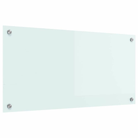 vidaXL Πίσω Πάνελ Κουζίνας Λευκό 80 x 40 x 0,8 εκ. σκληρυμένο γυαλί