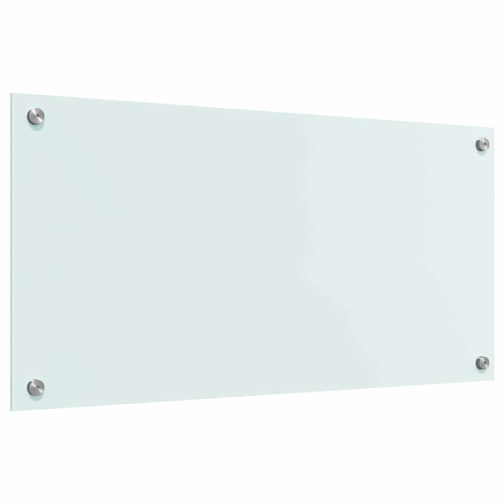 vidaXL Πίσω Πάνελ Κουζίνας Λευκό 80 x 40 x 0,8 εκ. σκληρυμένο γυαλί