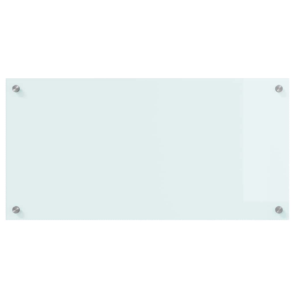 vidaXL Πίσω Πάνελ Κουζίνας Λευκό 80 x 40 x 0,8 εκ. σκληρυμένο γυαλί