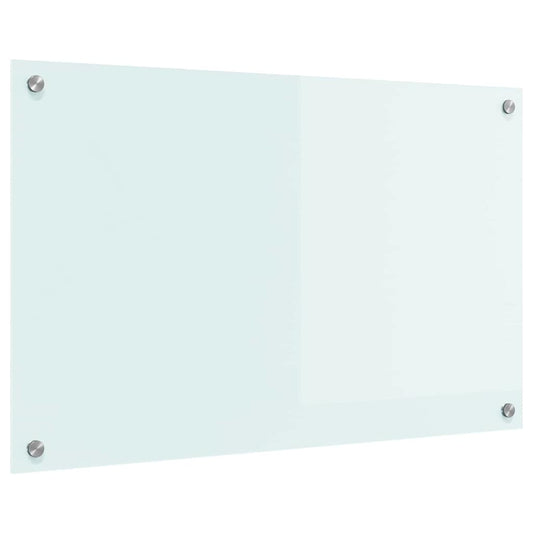 vidaXL Πίσω Πάνελ Κουζίνας Λευκό 80 x 50 x 0,8 εκ. σκληρυμένο γυαλί
