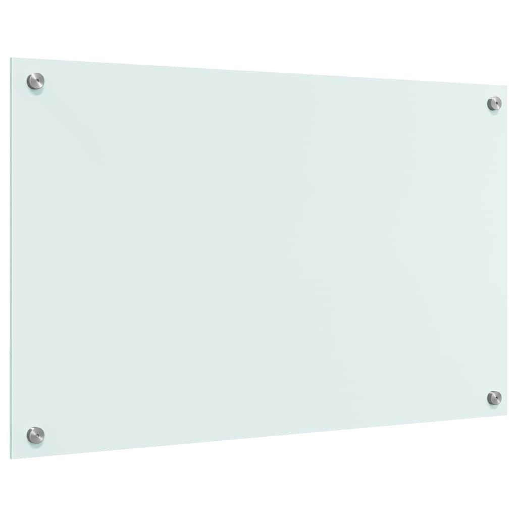 vidaXL Πίσω Πάνελ Κουζίνας Λευκό 80 x 50 x 0,8 εκ. σκληρυμένο γυαλί