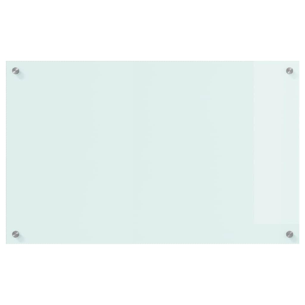 vidaXL Πίσω Πάνελ Κουζίνας Λευκό 80 x 50 x 0,8 εκ. σκληρυμένο γυαλί