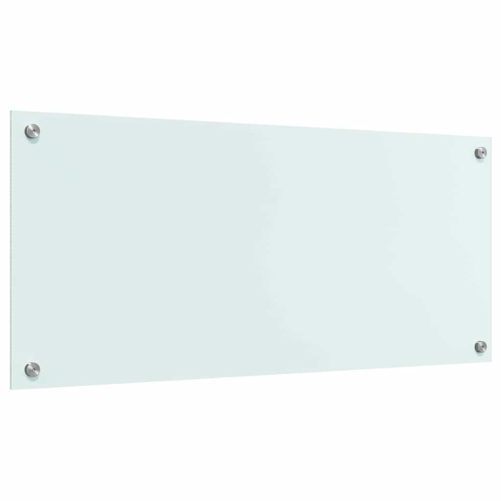 vidaXL Πίσω Πάνελ Κουζίνας Λευκό 90 x 40 x 0,8 εκ σκληρυμένο γυαλί