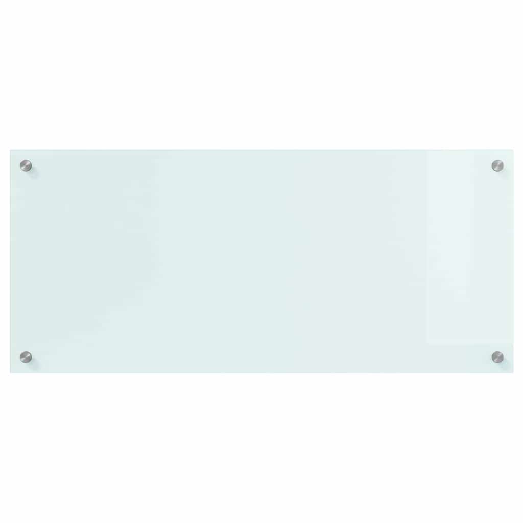 vidaXL Πίσω Πάνελ Κουζίνας Λευκό 90 x 40 x 0,8 εκ σκληρυμένο γυαλί