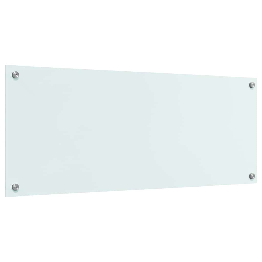 vidaXL Πίσω Πάνελ Κουζίνας Λευκό 100 x 40 x 0,8 εκ σκληρυμένο γυαλί