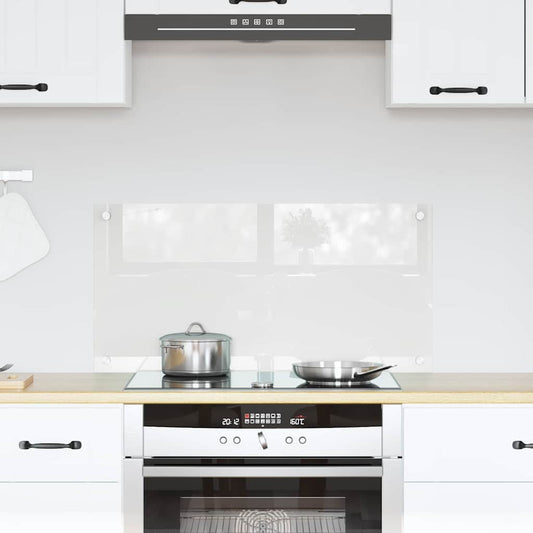 vidaXL Πίσω Πάνελ Κουζίνας Διαφανές 80 x 40 cm σκληρυμένο γυαλί
