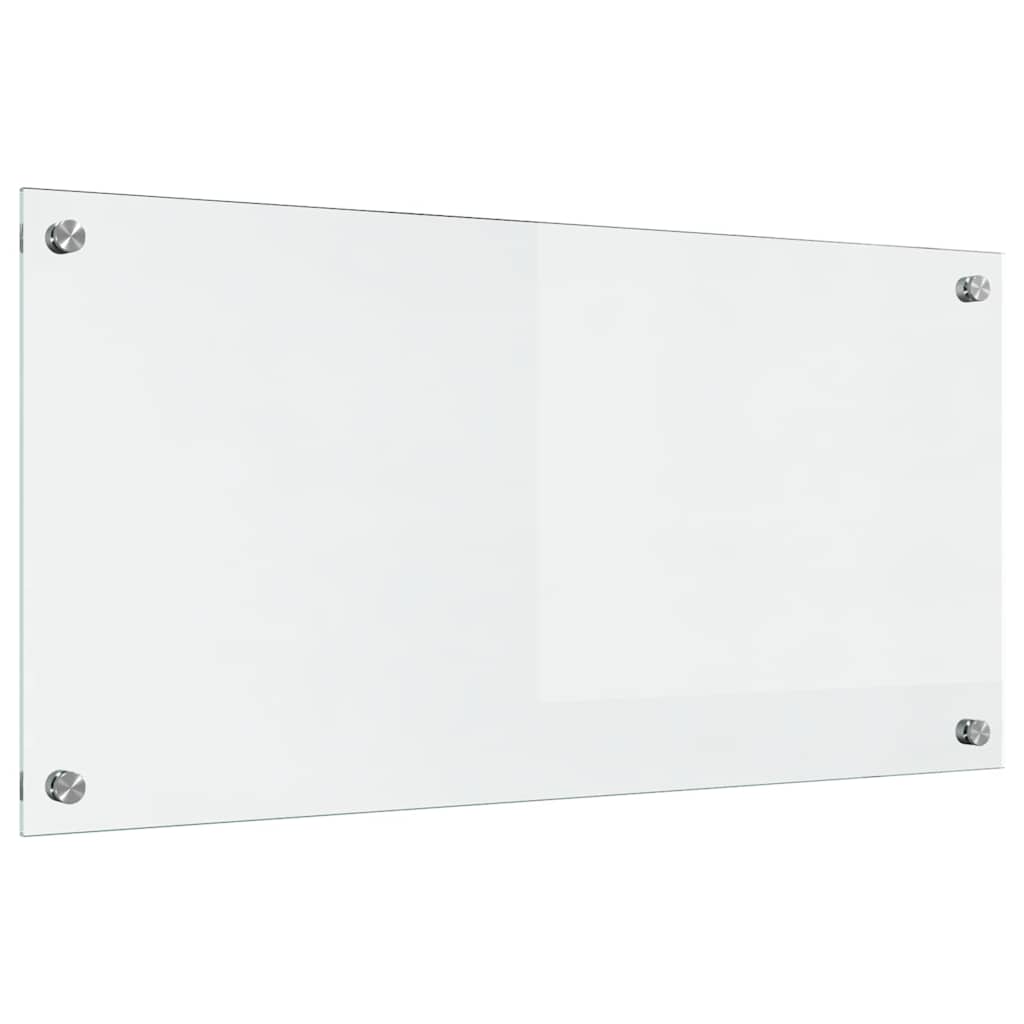 vidaXL Πίσω Πάνελ Κουζίνας Διαφανές 80 x 40 x 0,8 εκ. σκληρυμένο γυαλί