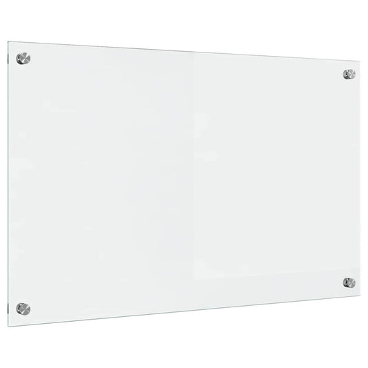 vidaXL Πίσω Πάνελ Κουζίνας Διαφανές 80 x 50 cm σκληρυμένο γυαλί