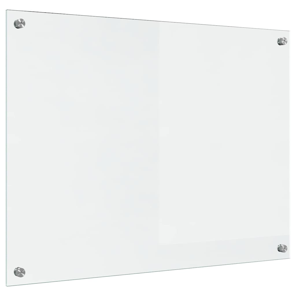 vidaXL Πίσω Πάνελ Κουζίνας Διαφανές 80 x 60 x 0,8 εκ σκληρυμένο γυαλί