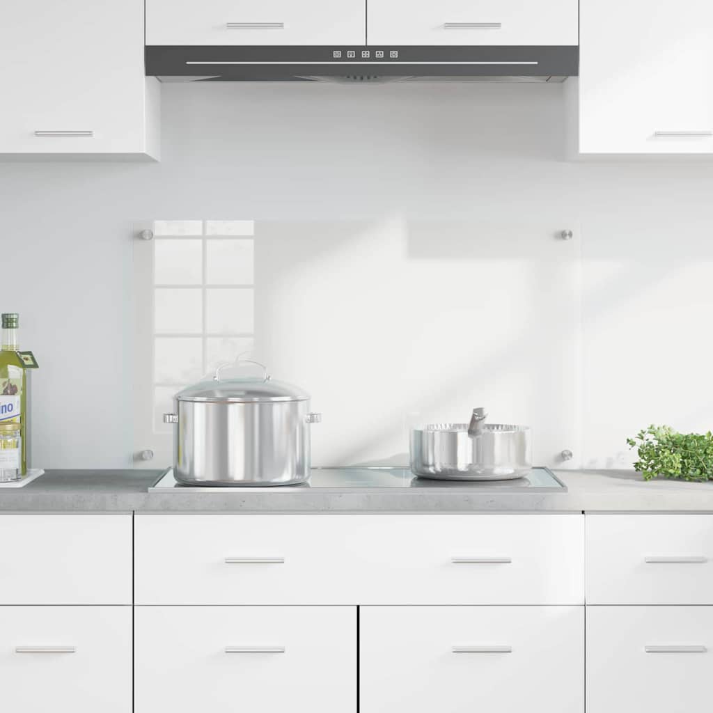vidaXL Πίσω Πάνελ Κουζίνας Διαφανές 90 x 50 cm σκληρυμένο γυαλί