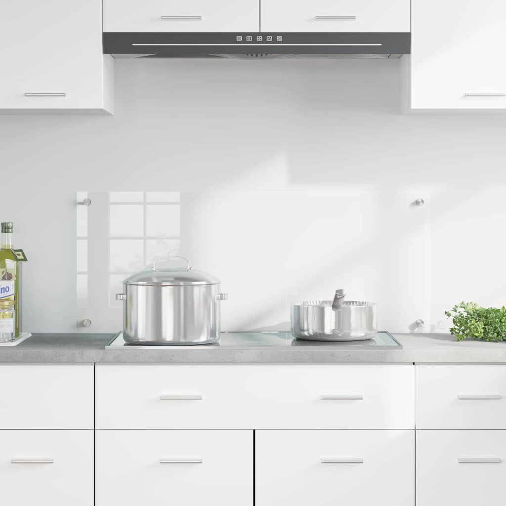 vidaXL Πίσω Πάνελ Κουζίνας Διαφανές 100 x 40 x 0,8 εκ σκληρυμένο γυαλί