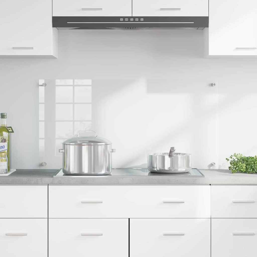 vidaXL Πίσω Πάνελ Κουζίνας Διαφανές 100 x 50 x 0,8 εκ σκληρυμένο γυαλί