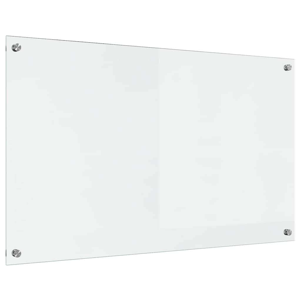 vidaXL Πίσω Πάνελ Κουζίνας Διαφανές 100 x 60 x 0,8 εκ σκληρυμένο γυαλί