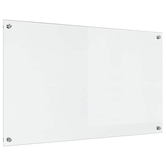 vidaXL Πίσω Πάνελ Κουζίνας Διαφανές 100 x 60 x 0,8 εκ σκληρυμένο γυαλί