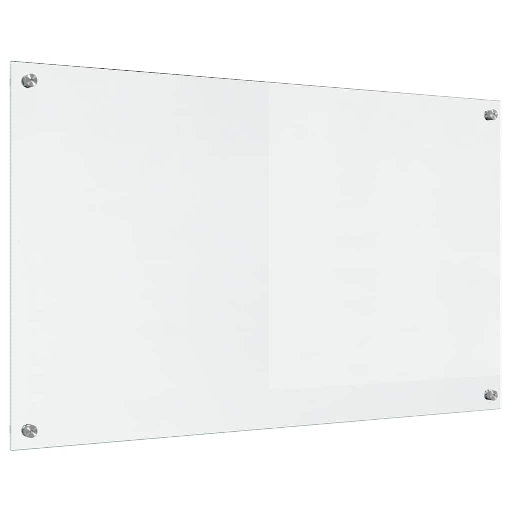 vidaXL Πίσω Πάνελ Κουζίνας Διαφανές 100 x 60 x 0,8 εκ σκληρυμένο γυαλί