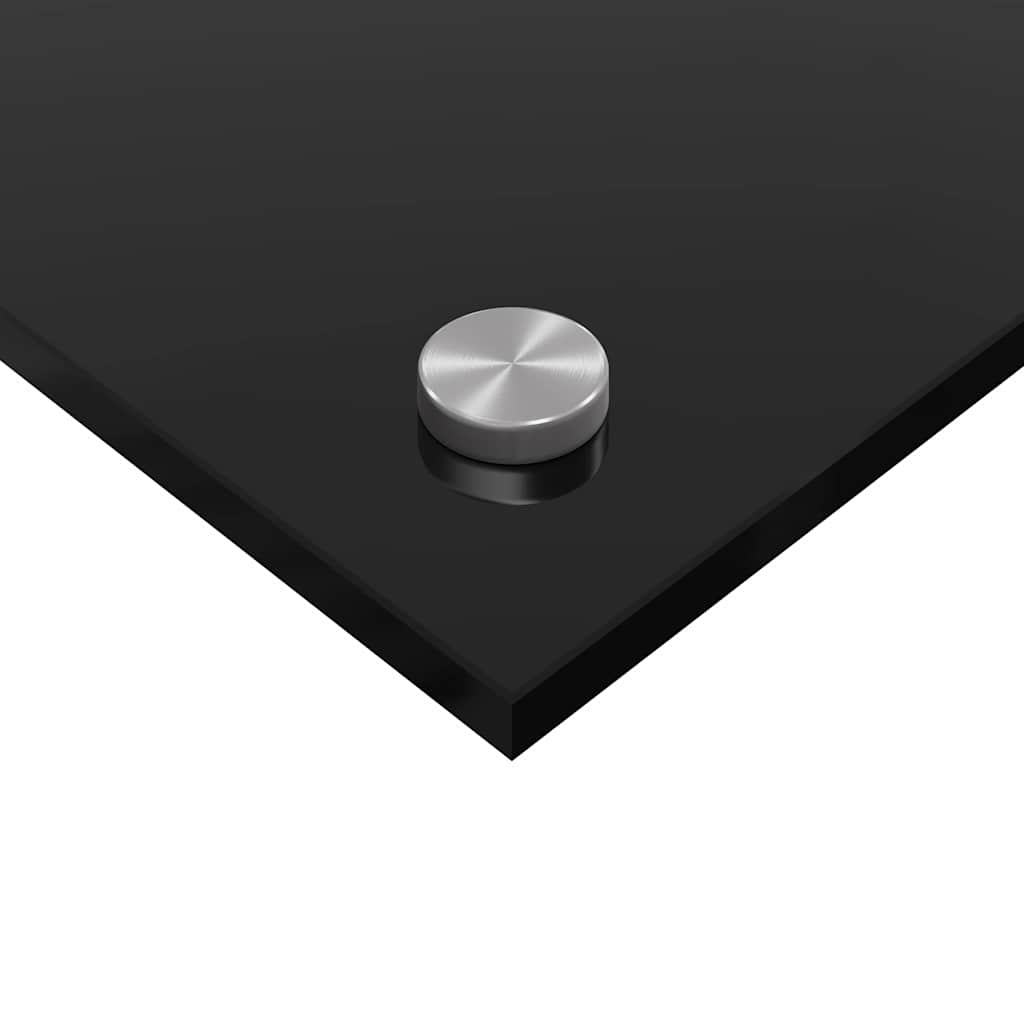 vidaXL Πίσω Πάνελ Κουζίνας Μαύρο 80 x 50 x 0,8 εκ. σκληρυμένο γυαλί