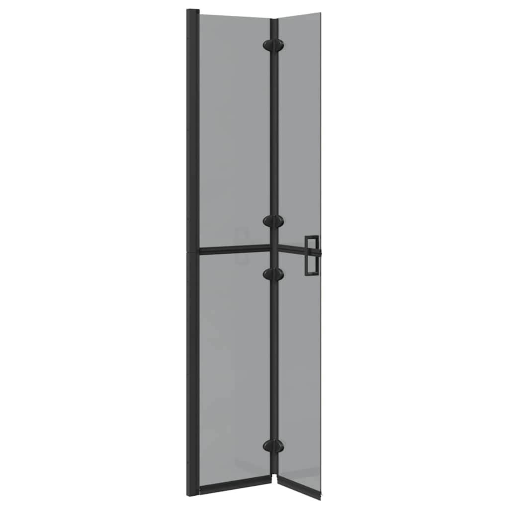 vidaXL Τοίχος ντους Walk-in Άλλο Μαύρο και σκούρο διαφανές 70 x 190 cm