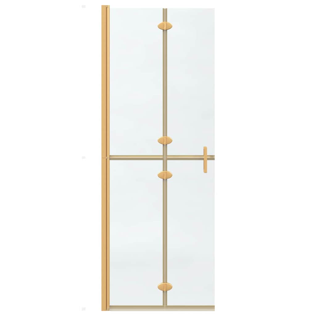 vidaXL Τοίχος ντους Walk-in Άλλο Χρυσό και διαφανές 70 x 190 cm