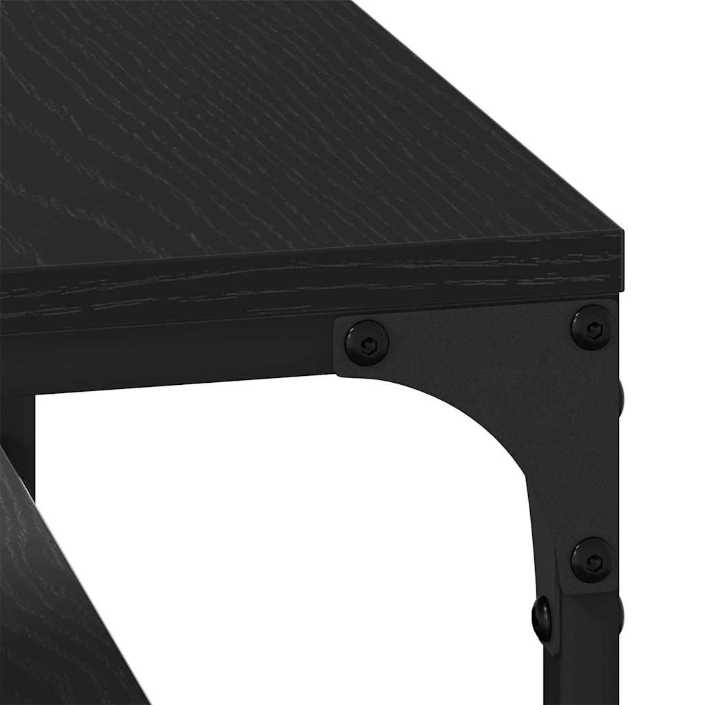 vidaXL Τραπεζάκι σαλονιού Μαύρη Οξυά 81 x 50 x 40 εκ
