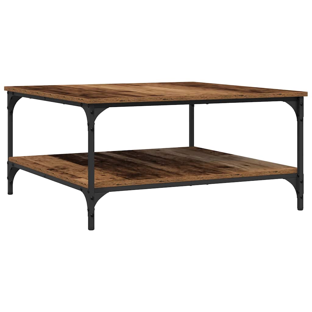 vidaXL Τραπεζάκι σαλονιού Παλαιό ξύλο 80 x 80 x 40 cm