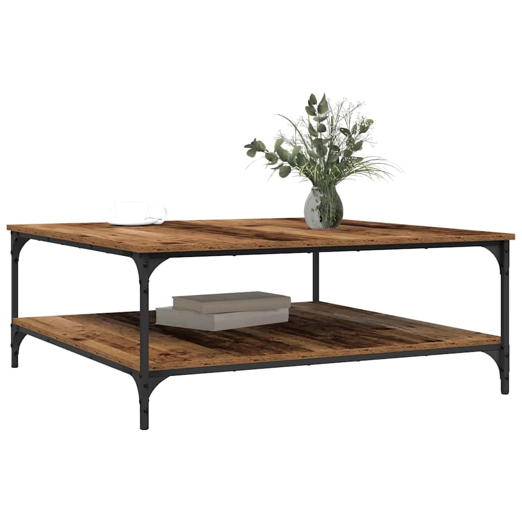 vidaXL Τραπεζάκι σαλονιού Παλαιό ξύλο 100 x 100 x 40 cm