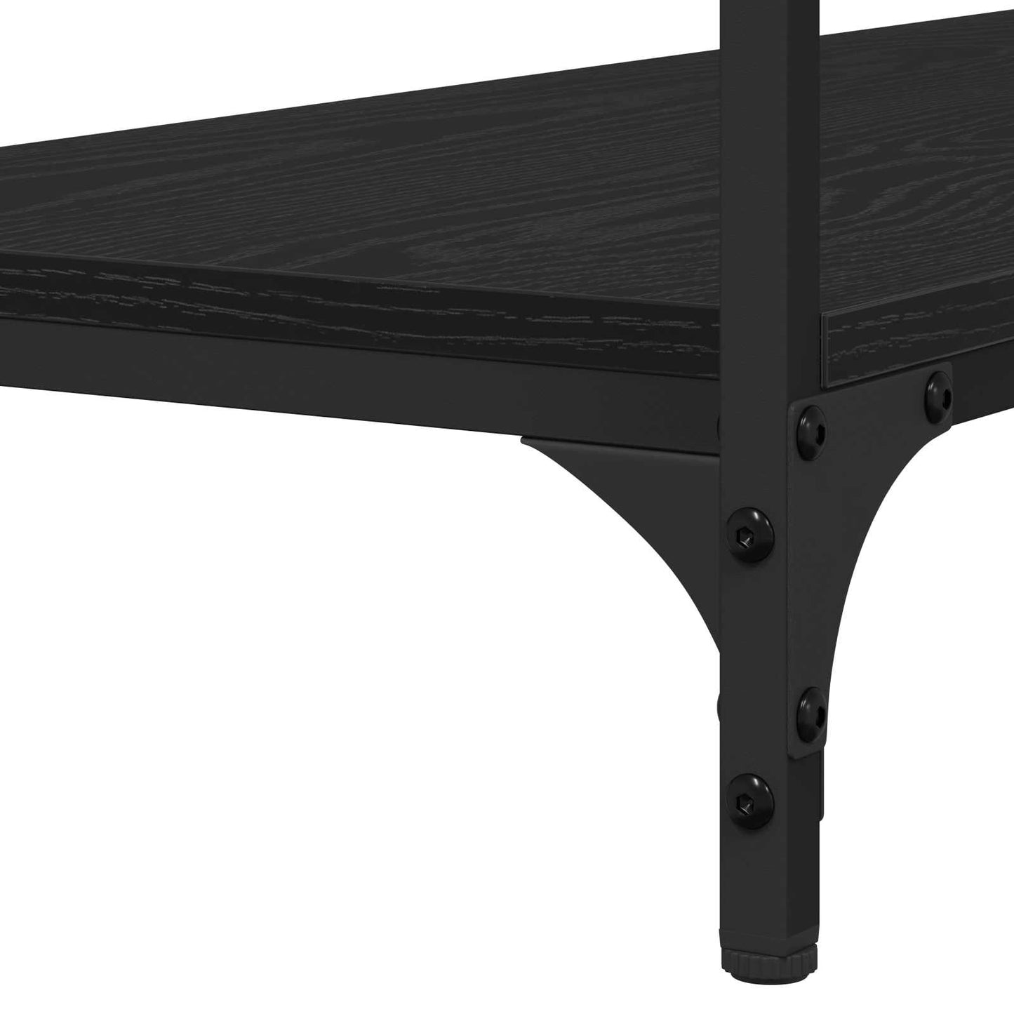 vidaXL Τραπέζι κονσόλας Άλλο Μαύρη δρυς 100 x 34.5 x 75 εκ.