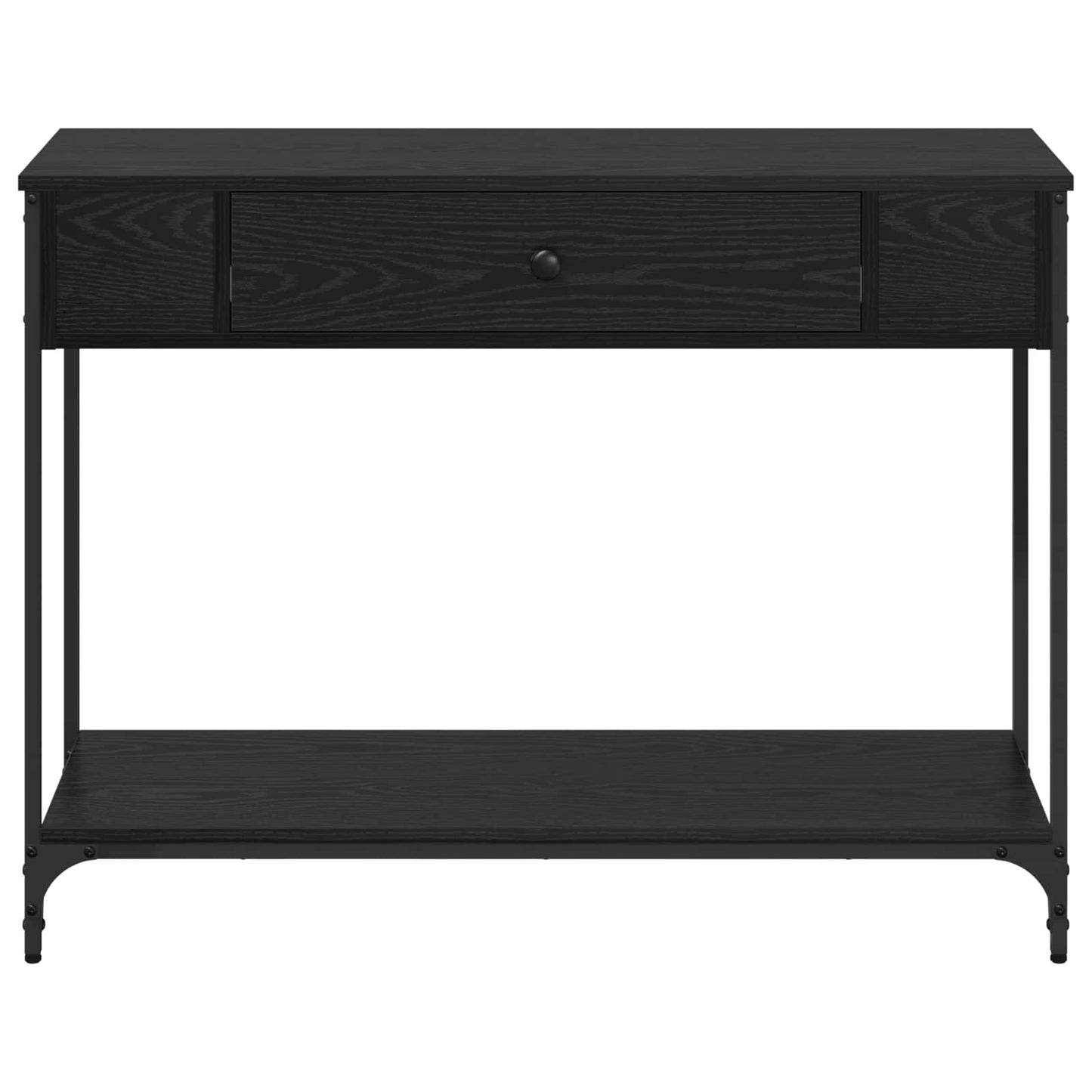 vidaXL Τραπέζι κονσόλας Άλλο Μαύρη δρυς 100 x 34.5 x 75 εκ.