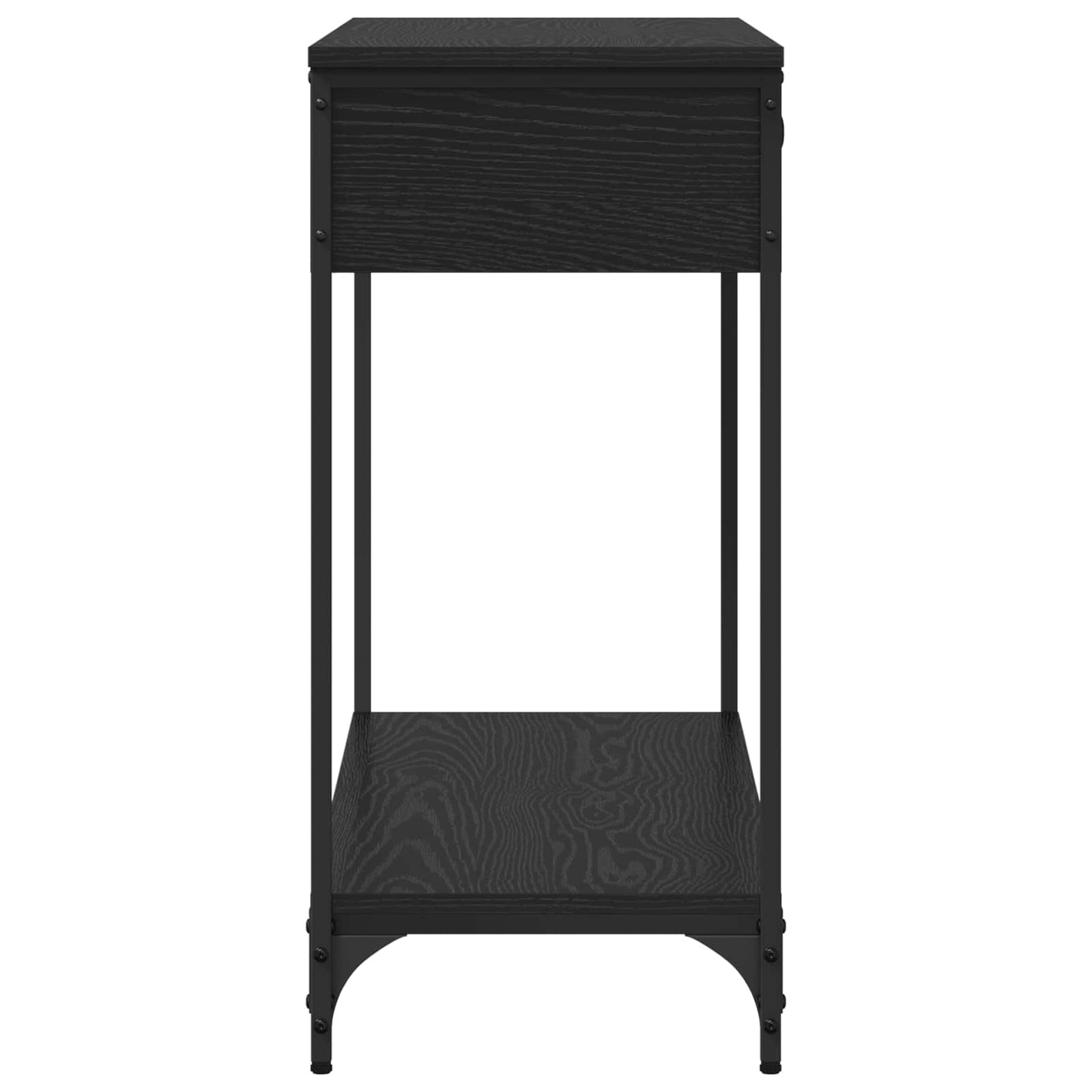 vidaXL Τραπέζι κονσόλας Άλλο Μαύρη δρυς 100 x 34.5 x 75 εκ.