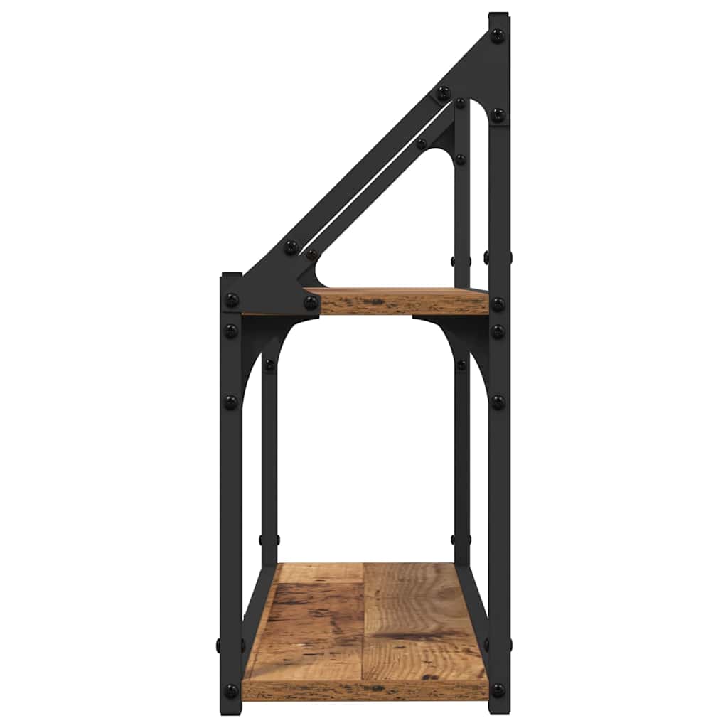 vidaXL Ράφι Τοίχου Επιτοίχιο Παλαιό ξύλο 60 x 21 x 51 cm