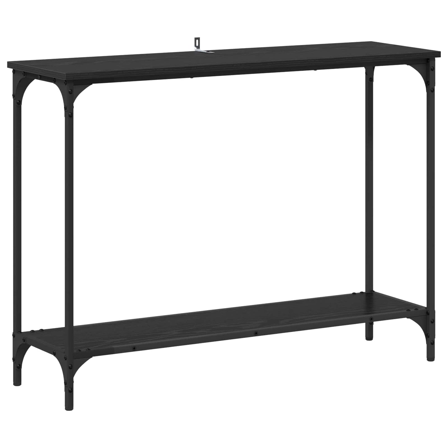 vidaXL Τραπέζι κονσόλας με ράφι Μαύρη δρυς 101 x 30.5 x 75 εκ