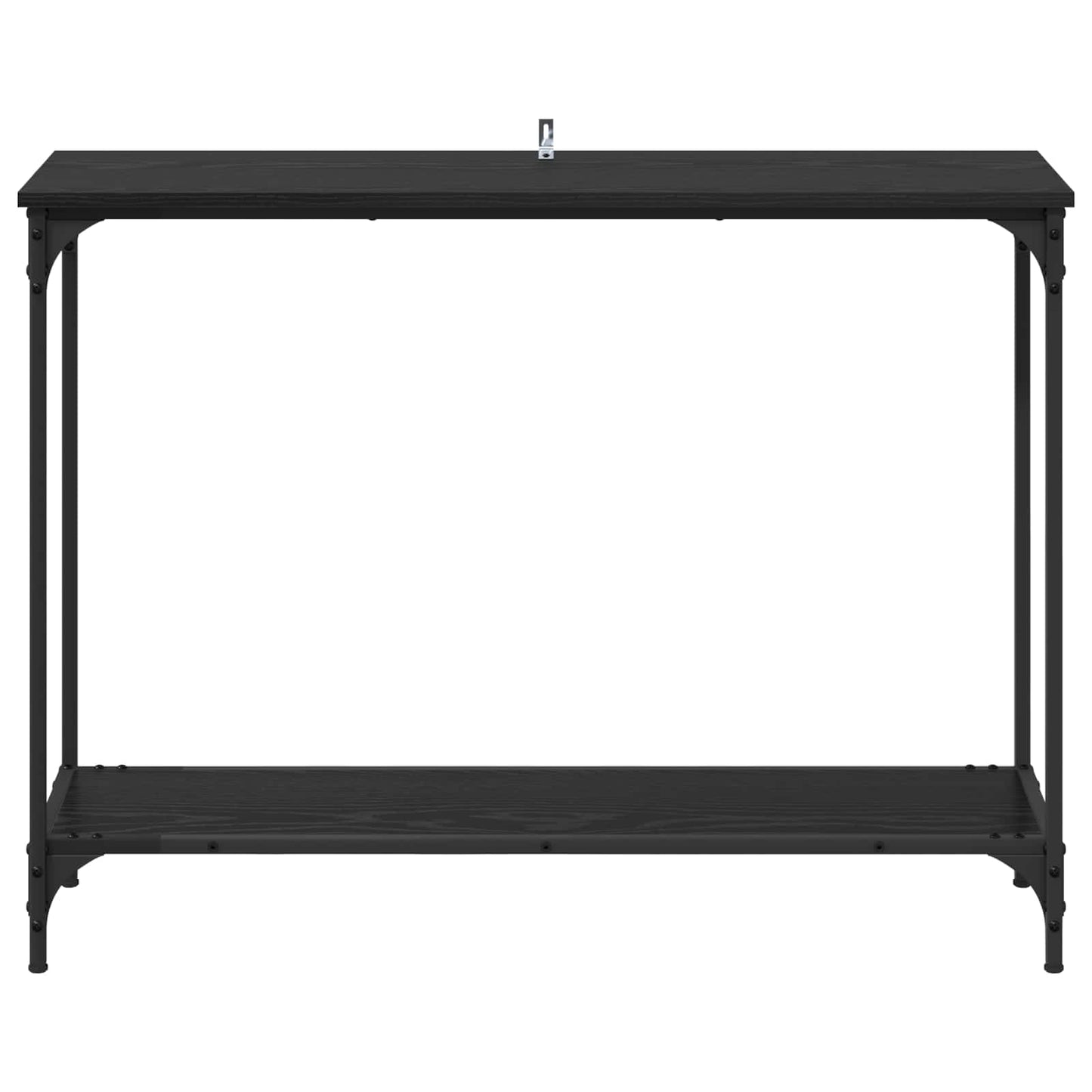 vidaXL Τραπέζι κονσόλας με ράφι Μαύρη δρυς 101 x 30.5 x 75 εκ