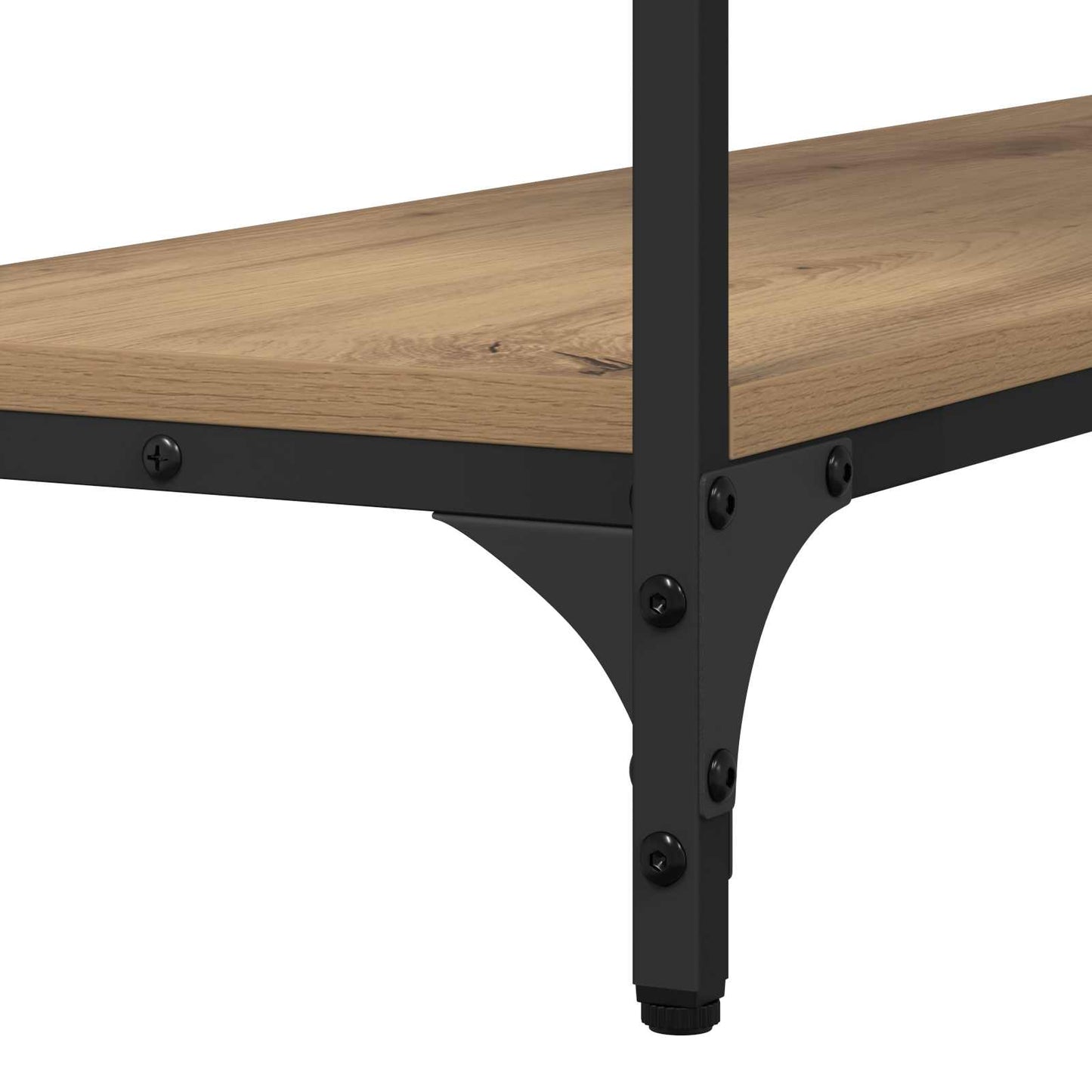 vidaXL Τραπέζι κονσόλας με ράφι artisan δρυς 100 x 29 x 75 εκ.