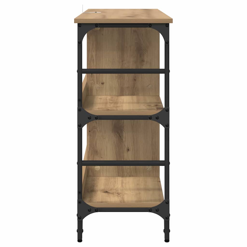 vidaXL Πλαϊνό γραφείο Artisan Oak 102 x 32 x 73,5 εκ