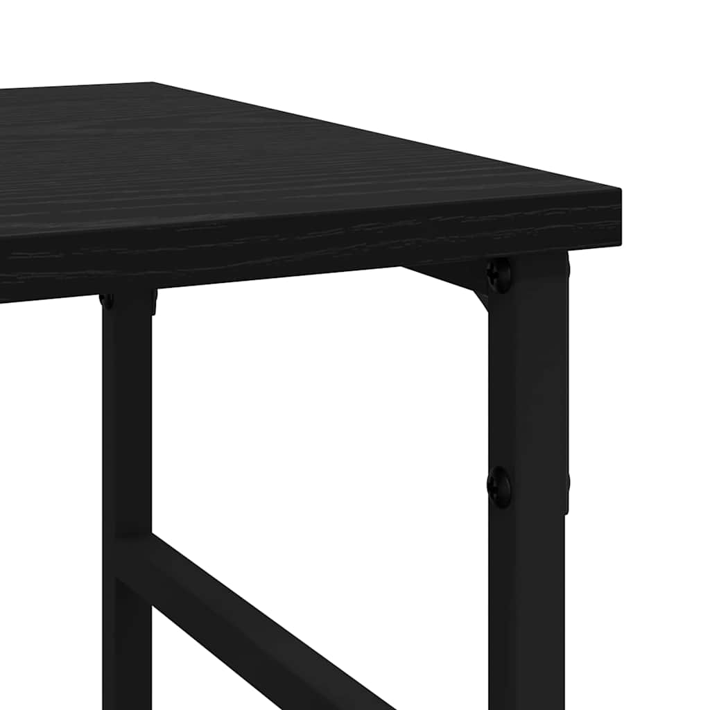 vidaXL Πλαϊνό γραφείο Μαύρο 102 x 32 x 73.5 εκ Επεξεργασμένο ξύλο