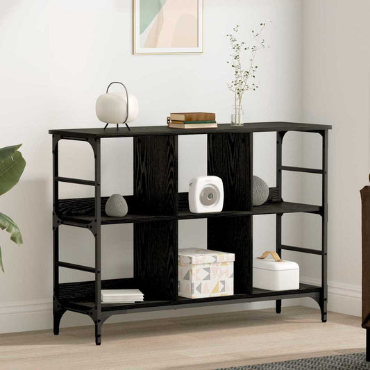 vidaXL Πλαϊνό γραφείο Μαύρο 102 x 32 x 73.5 εκ Επεξεργασμένο ξύλο