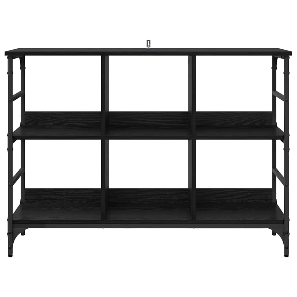 vidaXL Πλαϊνό γραφείο Μαύρο 102 x 32 x 73.5 εκ Επεξεργασμένο ξύλο