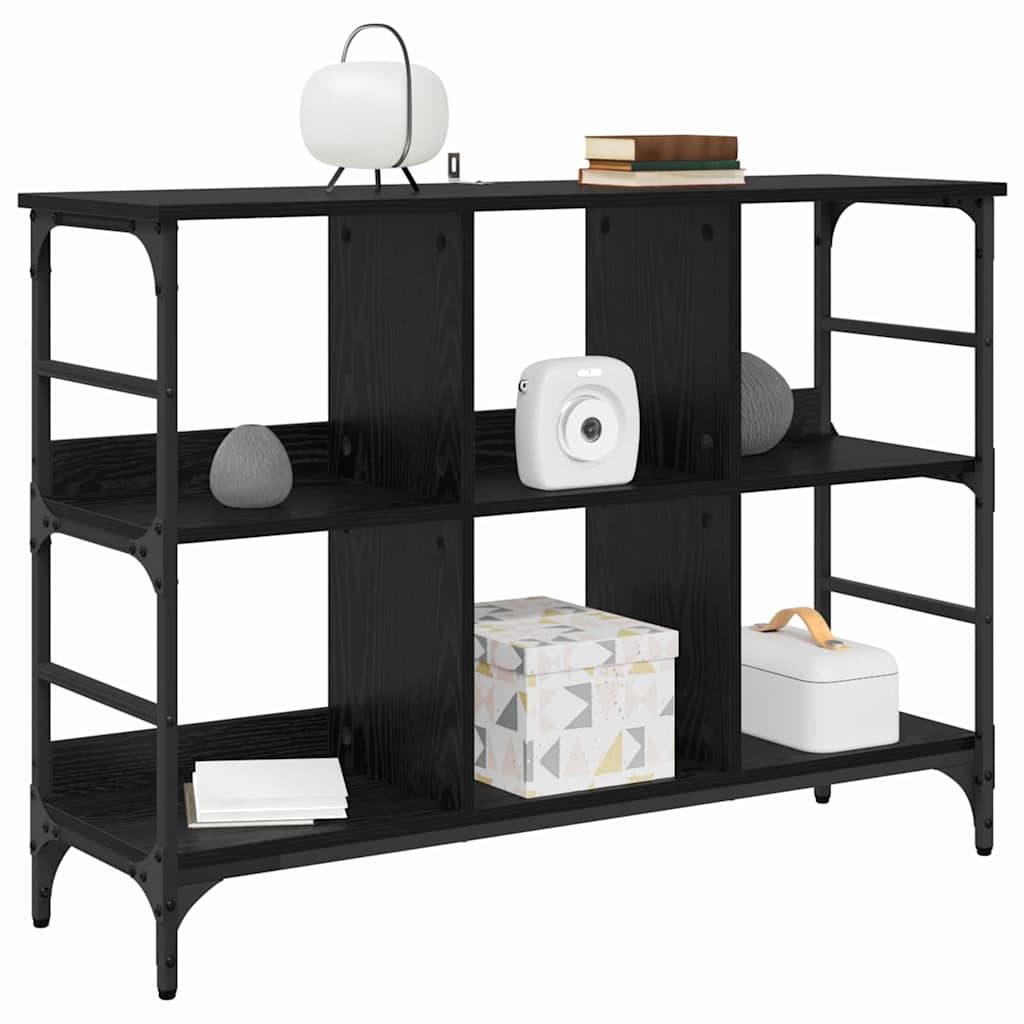 vidaXL Πλαϊνό γραφείο Μαύρο 102 x 32 x 73.5 εκ Επεξεργασμένο ξύλο