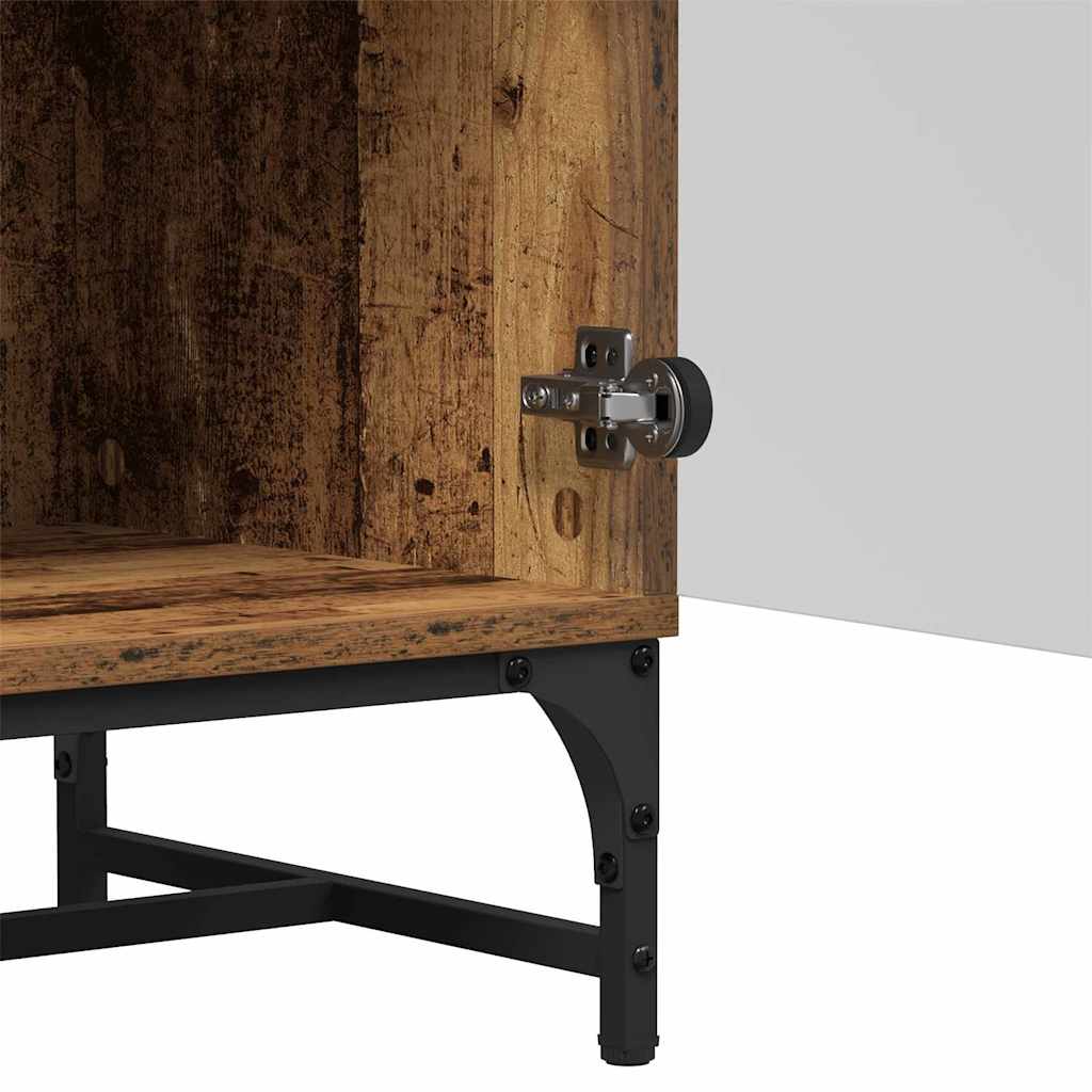 vidaXL Highboard Παλαιό ξύλο 35 x 37 x 117 εκ. Επεξεργασμένο ξύλο